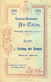 Liederheft 1900